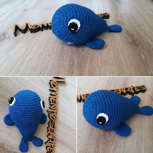 Baleia de Crochê amigurumi