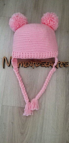 Boina gatinha em Croche infantil