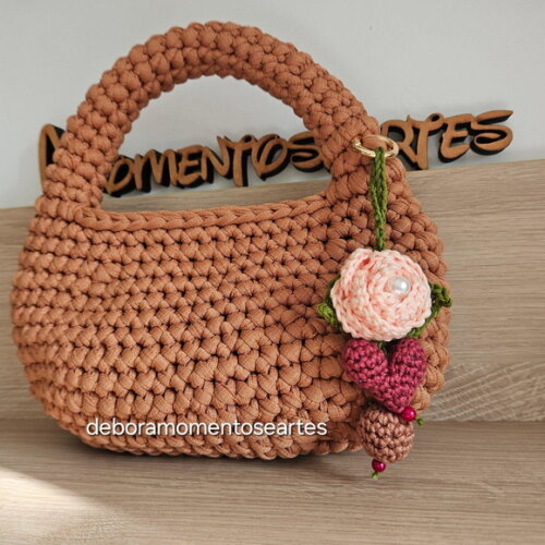 Bolsa de Crochê - Mão MINI BAG