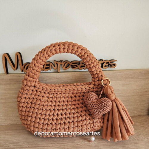 Bolsa de Crochê - Mão