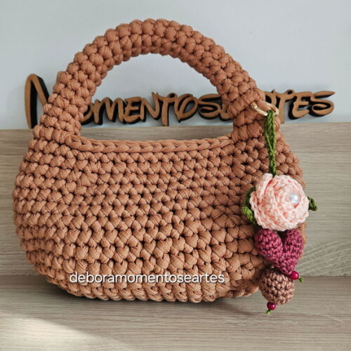 Bolsa de Crochê - Mão MINI BAG