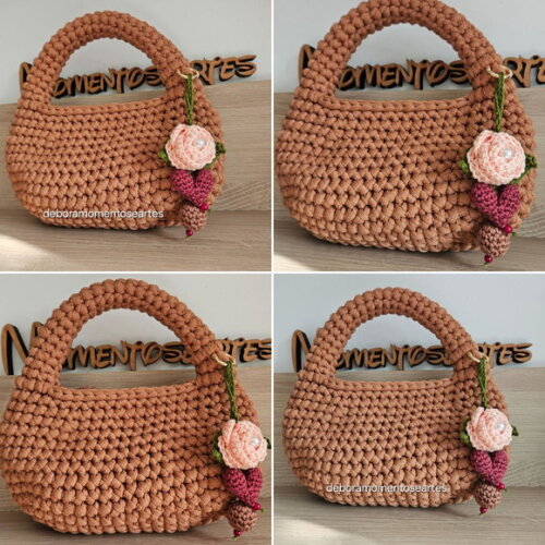 Bolsa de Crochê - Mão MINI BAG