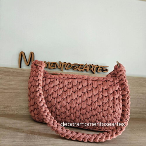 Bolsa de Crochê Alça Ombro