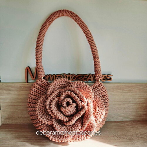 Bolsa de Crochê Flower