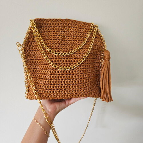 Bolsa de Crochê Tote Luxo