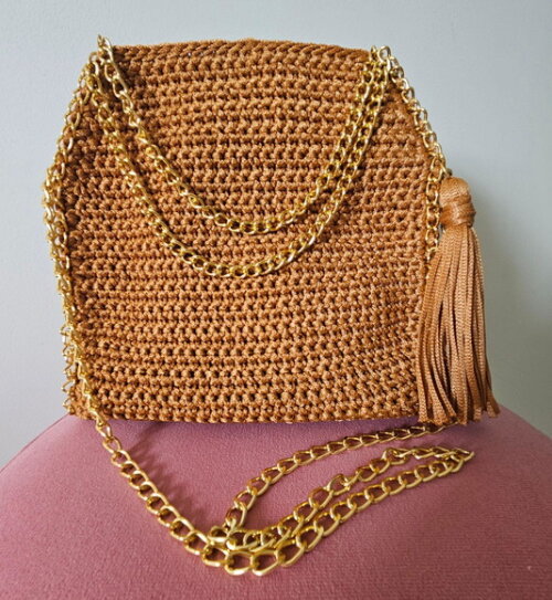 Bolsa de Crochê Tote Luxo