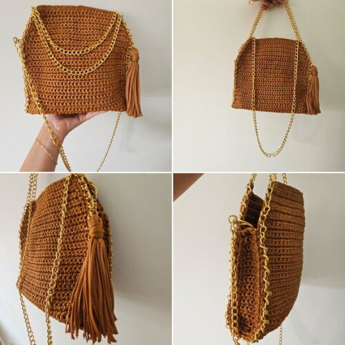 Bolsa de Crochê Tote Luxo