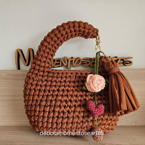 Bolsas de Crochê - Mini Bag Mão