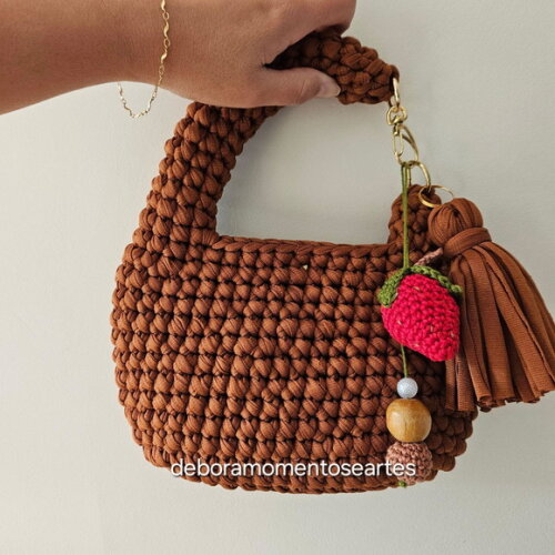 Bolsas de Crochê - Mini Bag Mão