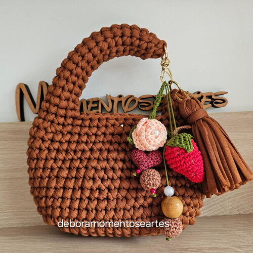 Bolsas de Crochê - Mini Bag Mão
