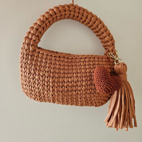 Bolsas de Crochê Oval - Mão