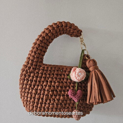 Bolsas de Crochê - Mini Bag Mão