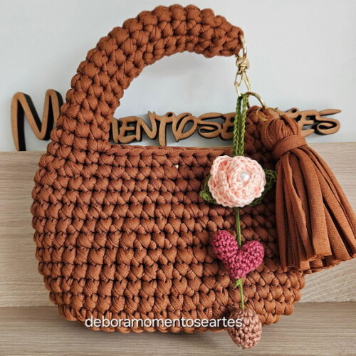 Bolsas de Crochê - Mini Bag Mão