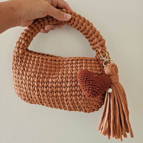 Bolsas de Crochê Oval - Mão