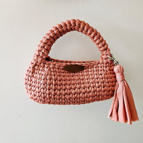 Bolsas de Crochê Oval - Mão
