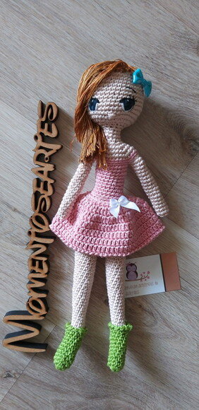 Boneca Amigurumi Necessidades Especiais Pcd