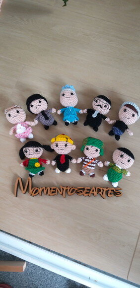 Chaves amigurumi bonequinho lembrancinhas valor unitario