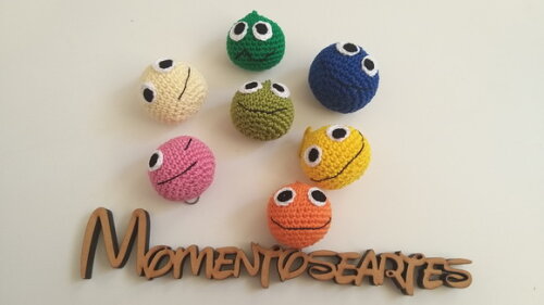 Chaveirinho Emojis Divertidos Amigurumi Lembrancinha