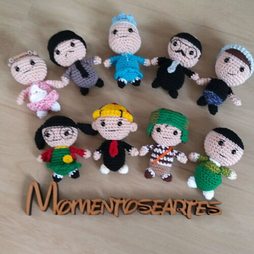 Chaves amigurumi bonequinho lembrancinhas valor unitario