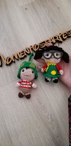 Chaves amigurumi bonequinho lembrancinhas valor unitario