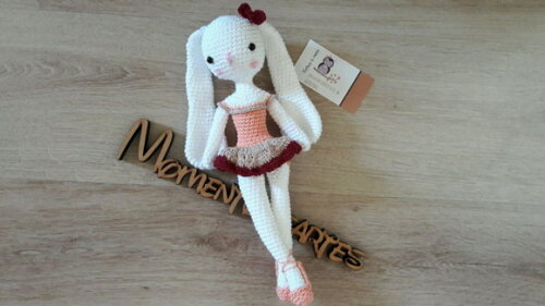 Coelhinha Amigurumi Bailarina