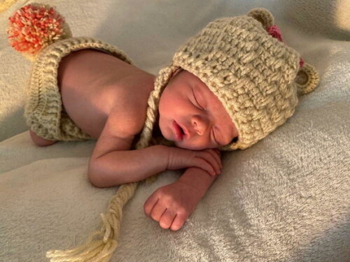 Conjunto Newborn Ursinha Crochê