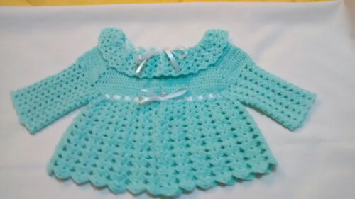 Conjunto Para Bebê 3 Peças Em Crochê + Brinde