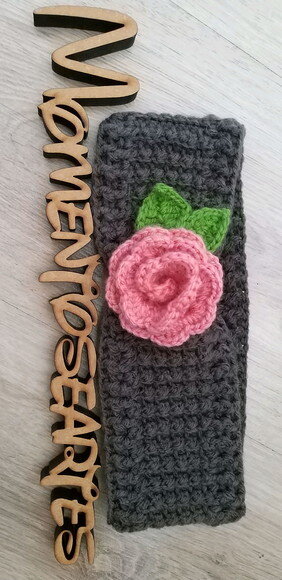 Faixa headband de croche infantil