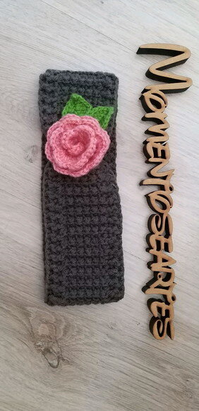 Faixa headband de croche infantil