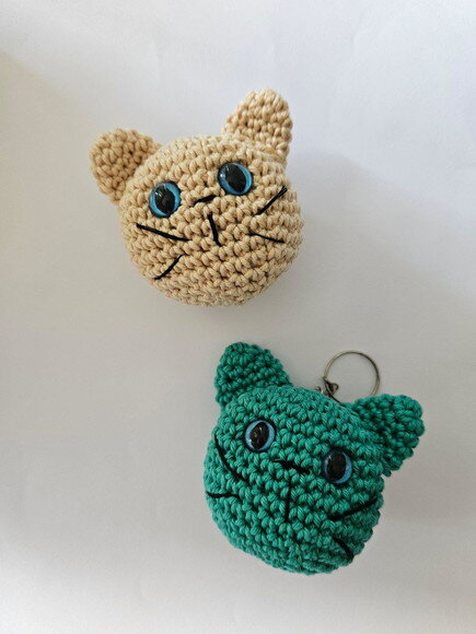 Gatinho Chaveiro de Crochê Amigurumi