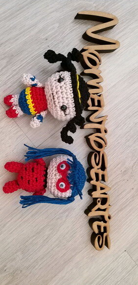 Heróis amigurumi bonequinho lembrancinhas