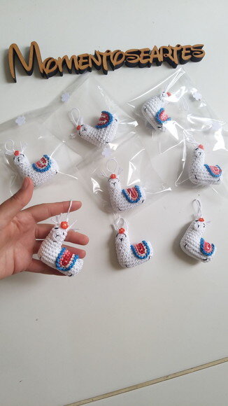 Ilhama Pingente Amigurumi Lembrancinha
