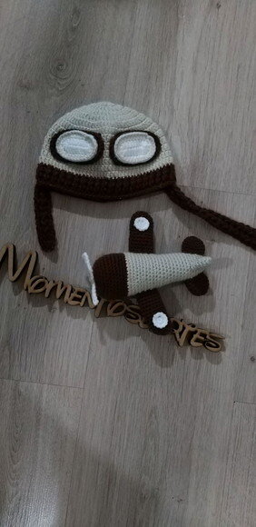 Kit de crochê infantil Touca e amigurumi