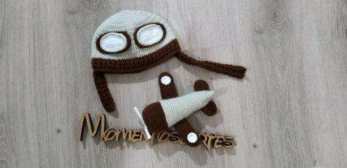 Kit de crochê infantil Touca e amigurumi