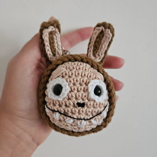 Labubu Amigurumi Chaveiro