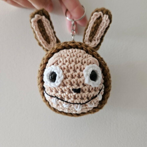 Labubu Amigurumi Chaveiro