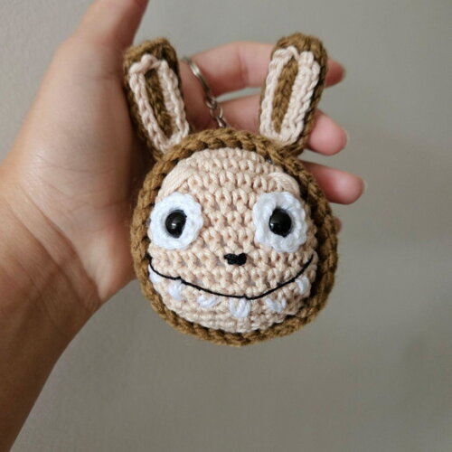 Labubu Amigurumi Chaveiro