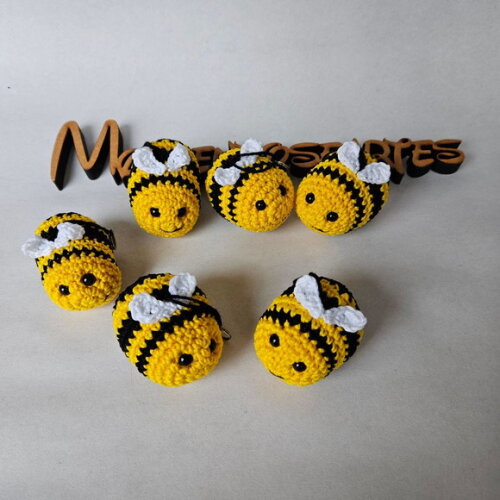 Lembrancinha Abelhinha Amigurumi Chaveirinho