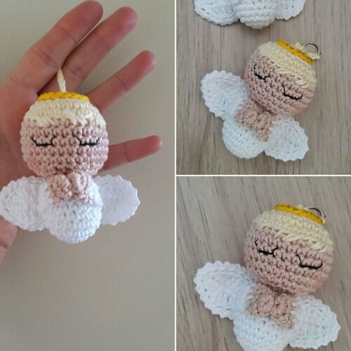 Lembrancinha anjinho amigurumi
