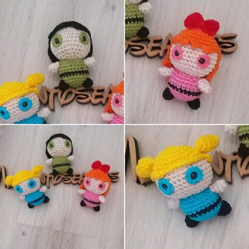 Lembrancinha as Poderosas Amigurumi Bonequinho