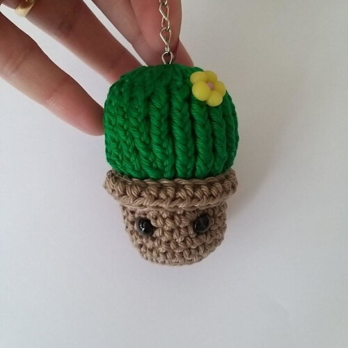 Lembrancinha Cacto no Vasinho Amigurumi Crochê