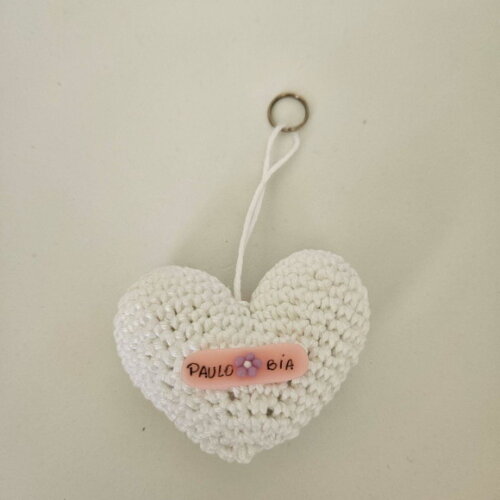 Lembrancinha Casamento Coração Amigurumi