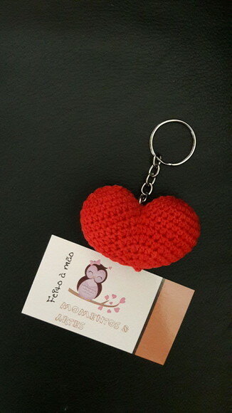 Lembrancinha Casamento Coração Amigurumi
