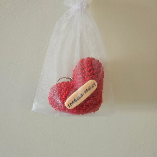 Lembrancinha Casamento Coração Amigurumi