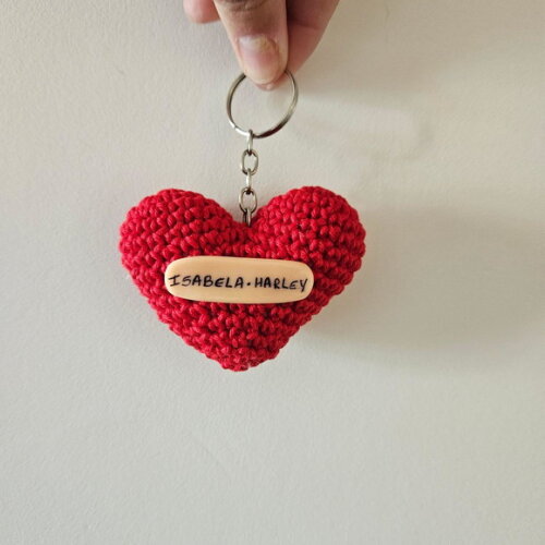 Lembrancinha Casamento Coração Amigurumi