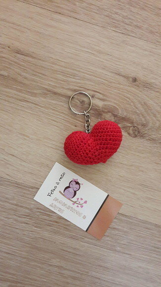 Lembrancinha Casamento Coração Amigurumi