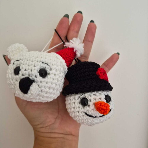 Lembrancinha de Natal Bolinhas Chaveirinhos ou Enfeite