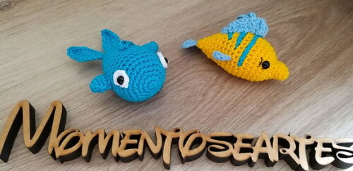 Lembrancinha Fundo do Mar Amigurumi Unitário