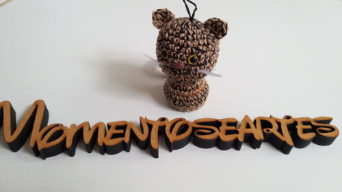 Lembrancinha gatinho amigurumi chaveiro