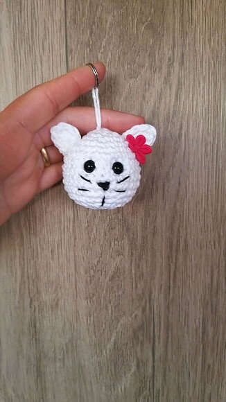 Lembrancinha gatinho amigurumi chaveiro